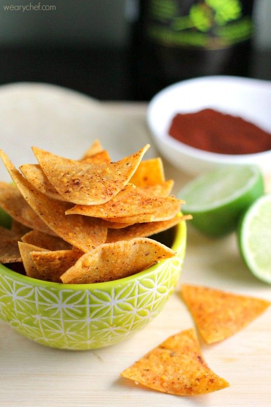 Chili Lime Baked Chips - Born to Be Dipped!