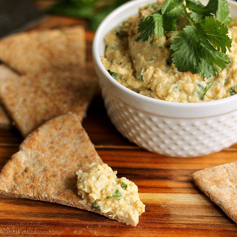 Cilantro Lime Hummus The Weary Chef