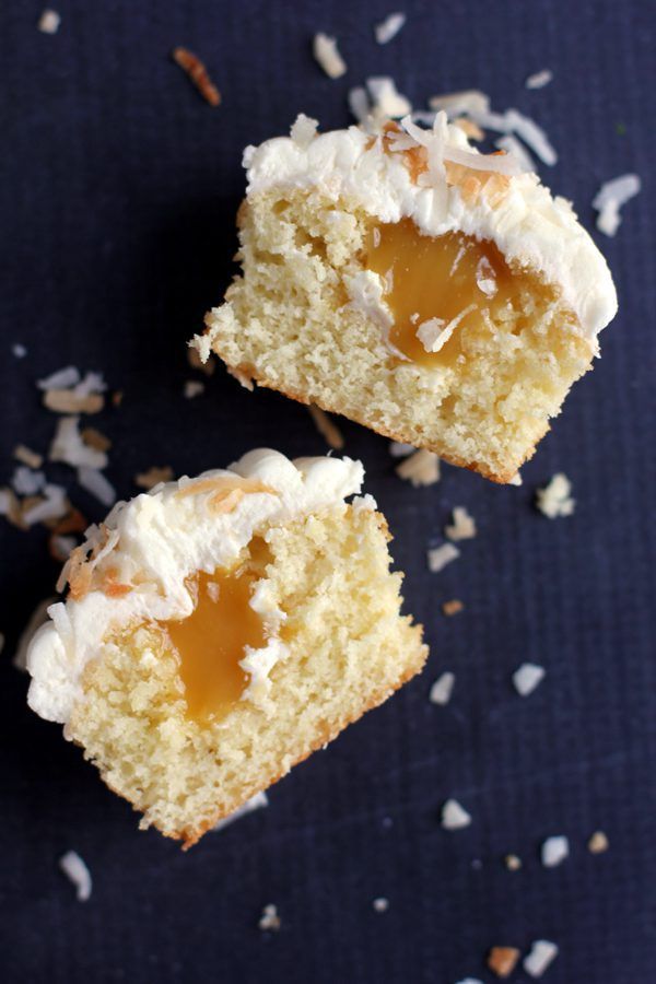 Key Lime Curd Stuffed Corona Cupcakes with Coconut Buttercream | Melanie Makes