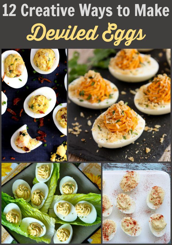 Make Deviled Eggs in 12 Creative Ways! - The Weary Chef