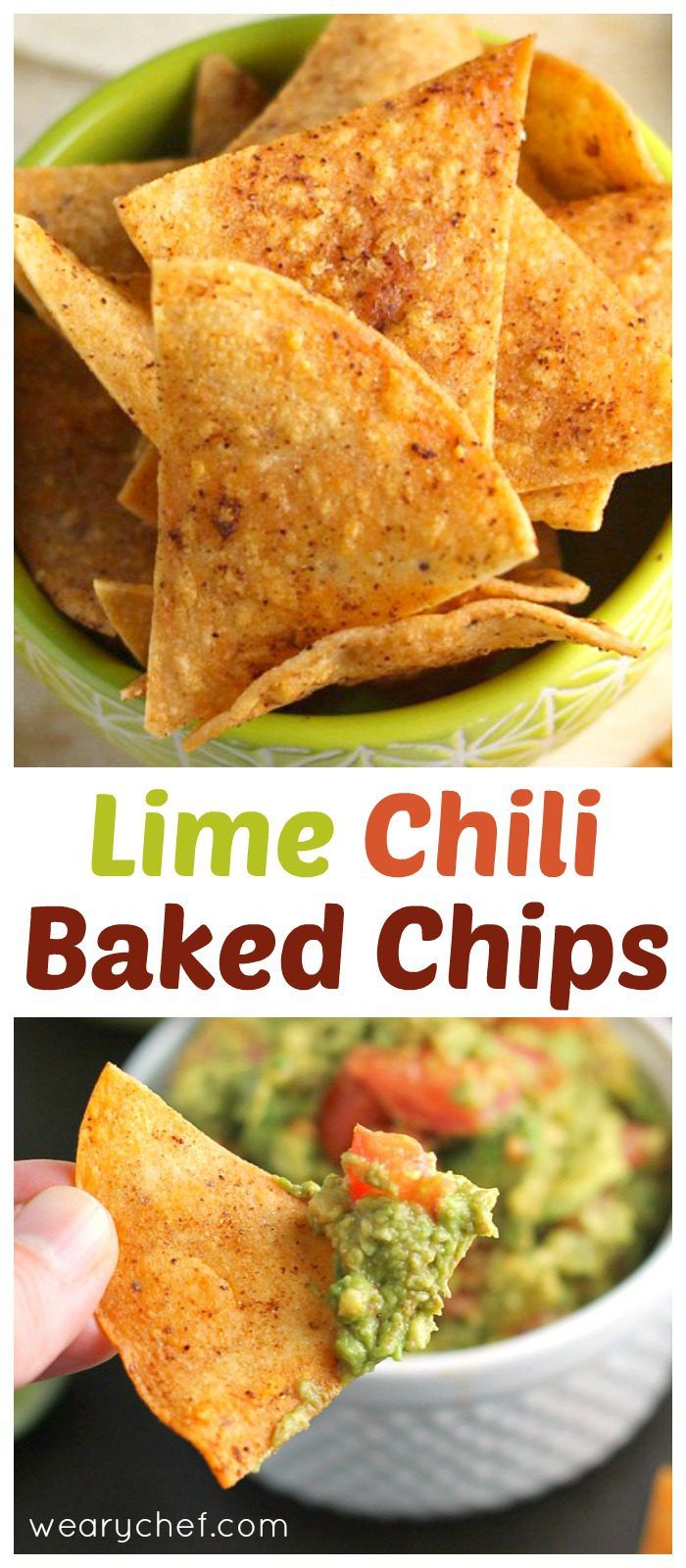 Homemade Chili Lime Baked Tortilla Chips Recipe