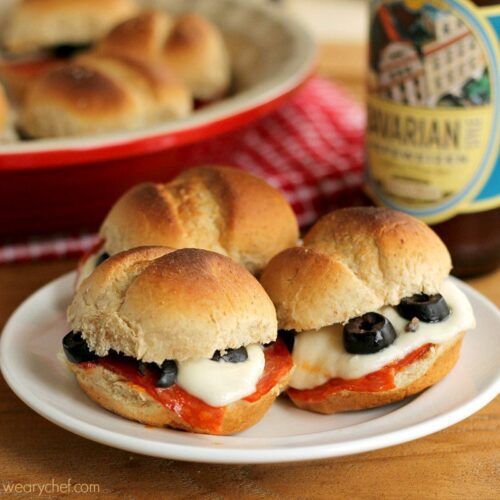 Pizza Sliders - A fun dinner or perfect party food!