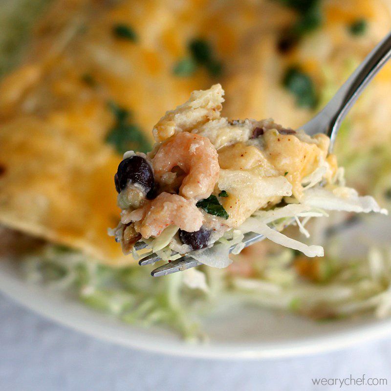 Creamy Crab and Shrimp Enchiladas From Scratch