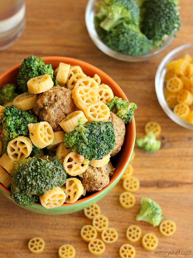 Cheesy Skillet Pasta With Meatballs And Broccoli Recipe