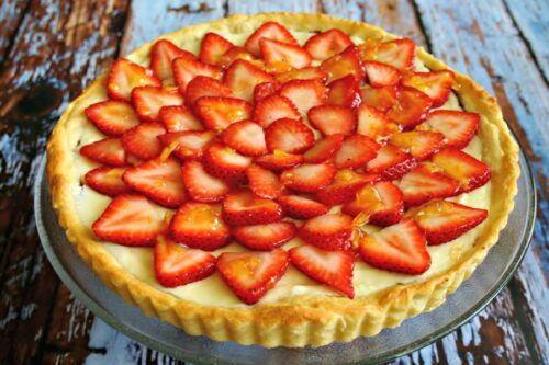 Strawberry Nutella Cream Tart by Live Love and Good Food