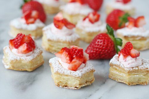 Strawberry Cream Puffs by Glorious Treats