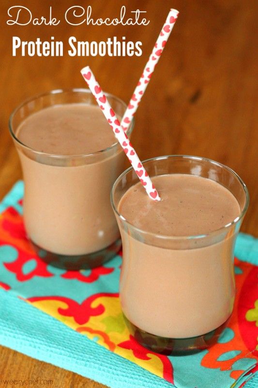 Dark Chocolate Protein Smoothies