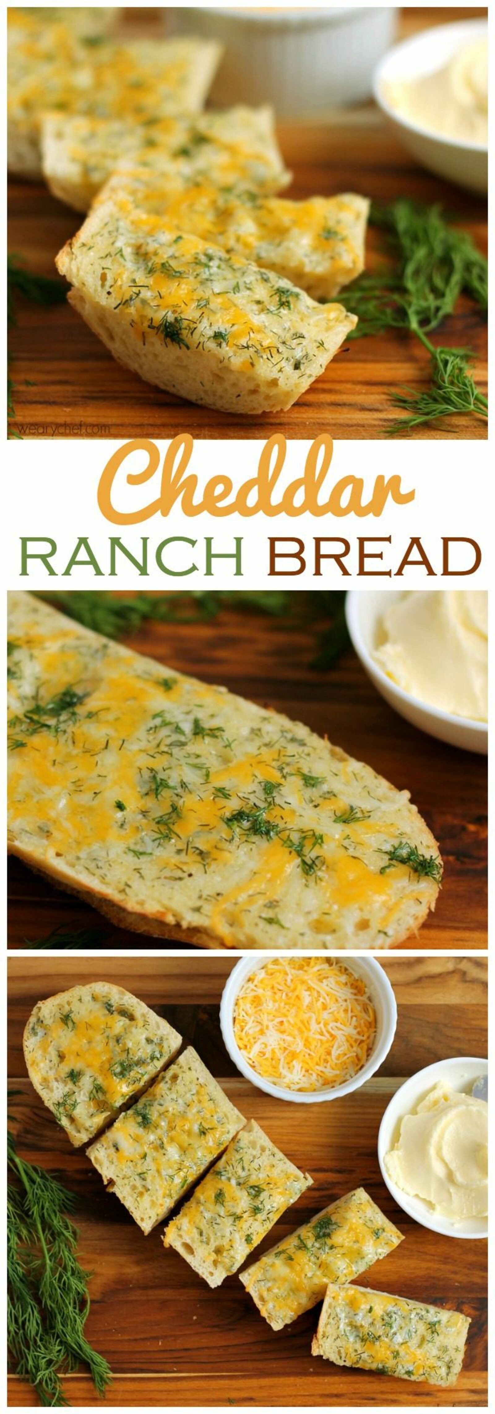 This tangy, cheesy bread is lighter than your typical garlic bread recipe!