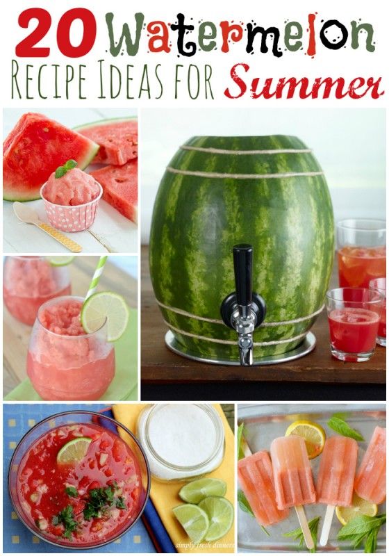 20 Fun Watermelon Recipes and Ideas for Summer! - wearychef.com