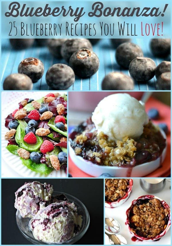 Don't miss these 25 Blueberry Recipes from some of your favorite bloggers!