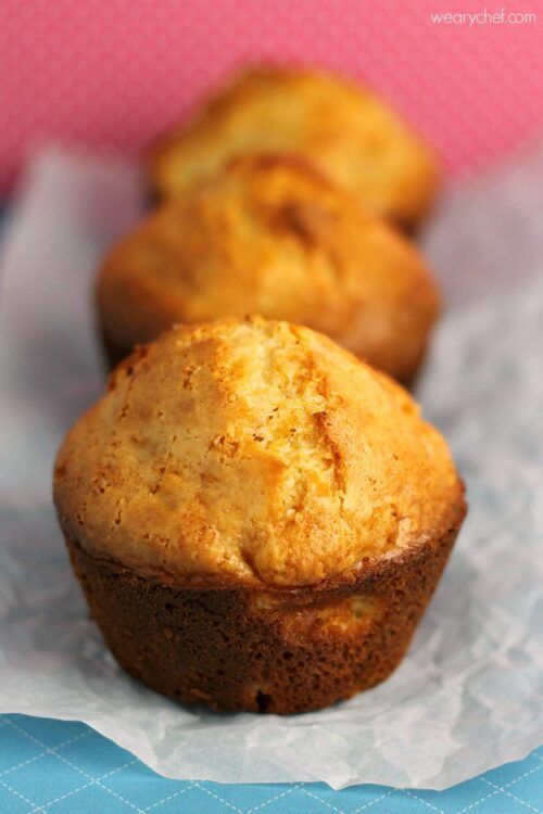 Easy Baking Mix Pineapple Muffins - Baking mix and sweetened condensed milk make this a super easy breakfast recipe!