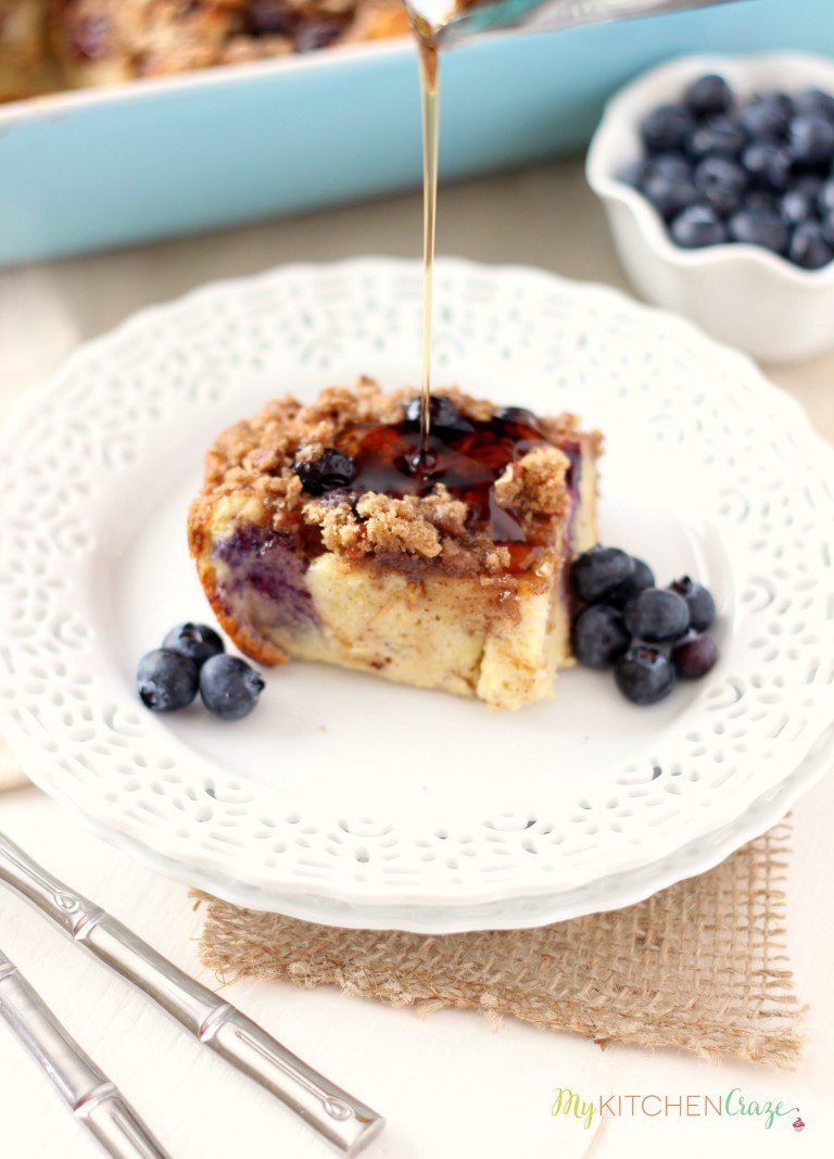 Blueberry Baked French Toast by My Kitchen Craze