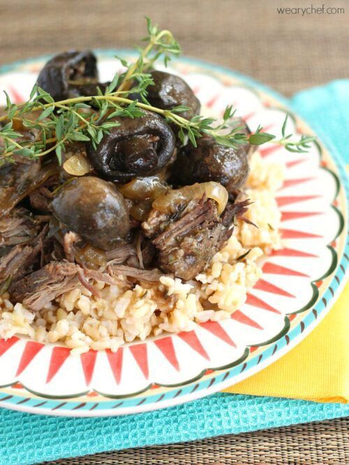 Slow Cooker Beef Roast with Rosemary and Thyme 