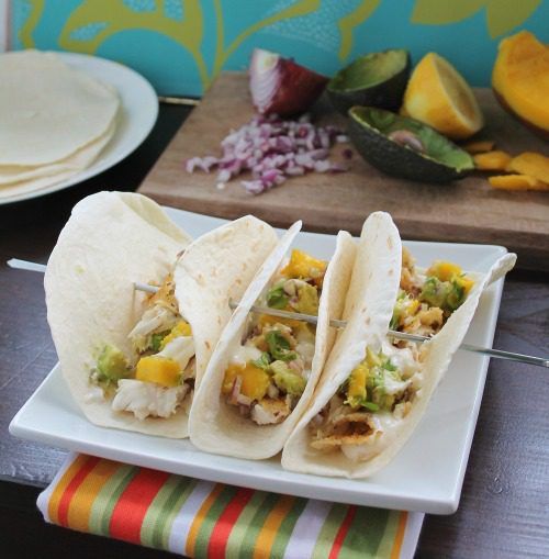 Fish Tacos with Avocado Mango Salsa | Hidden Ponies