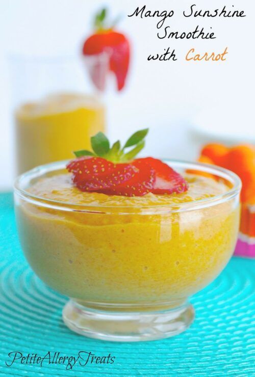 Mango Sunshine Carrot Smoothie | Petite Allergy Treats