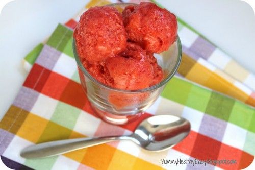 Strawberry-Mango-Banana Summer Sorbet | Yummy Healthy Easy