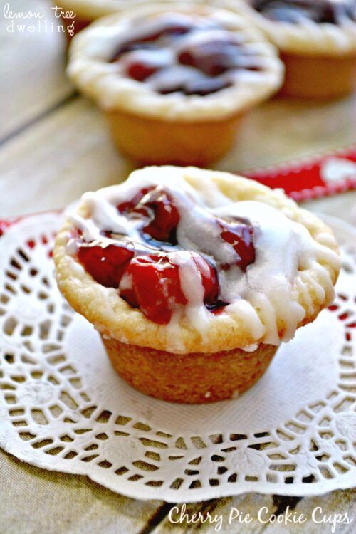 Cherry Pie Cookie Cups by Lemon Tree Dwelling