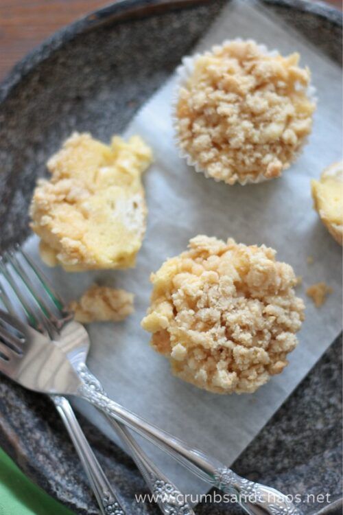 French Toast with Cream Cheese  Streusel Muffins by Crumbs and Chaos