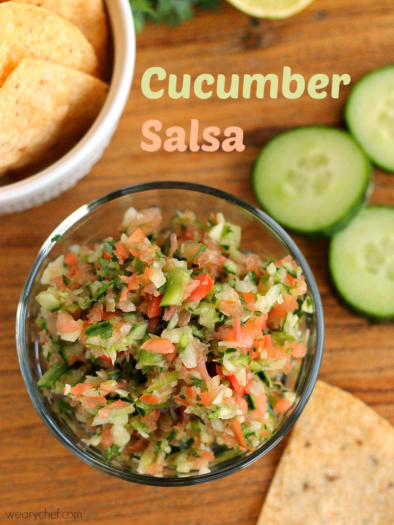 Quick Cucumber Salsa - The Weary Chef