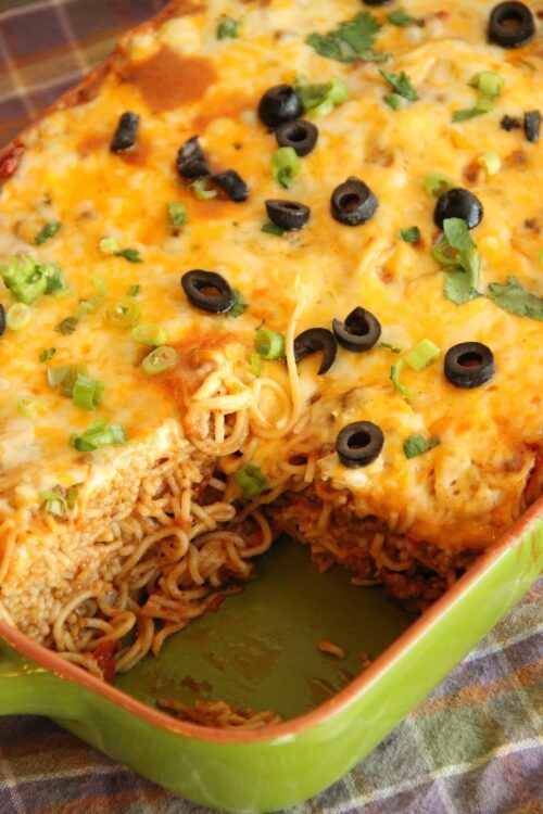 Taco Spaghetti Bake | Diary of a Recipe Collector