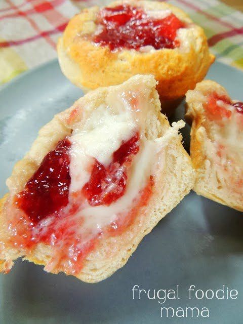 Cherry Cream Cheese Danish Muffins | Frugal Foodie Mama