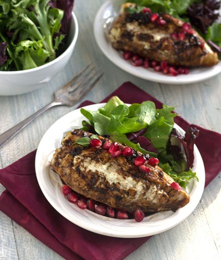 Goat Cheese and Pomegranate Stuffed Chicken | Food Faith Fitness