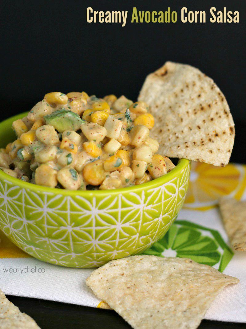 Tuna Tacos With Creamy Avocado Corn Salsa The Weary Chef