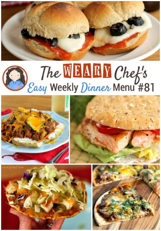 This week's menu focuses on easy back to school dinner ideas like Chicken Tostadas, Slow Cooker BBQ Pizza, Gnocchi in Tomato Cream Sauce, and lots more!