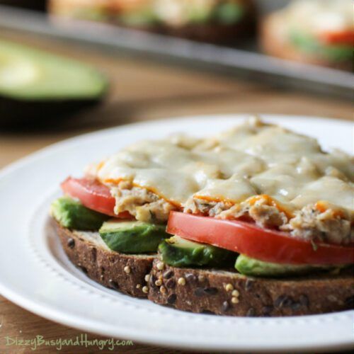 Avocado Tuna Melts | Dizzy Busy and Hungry