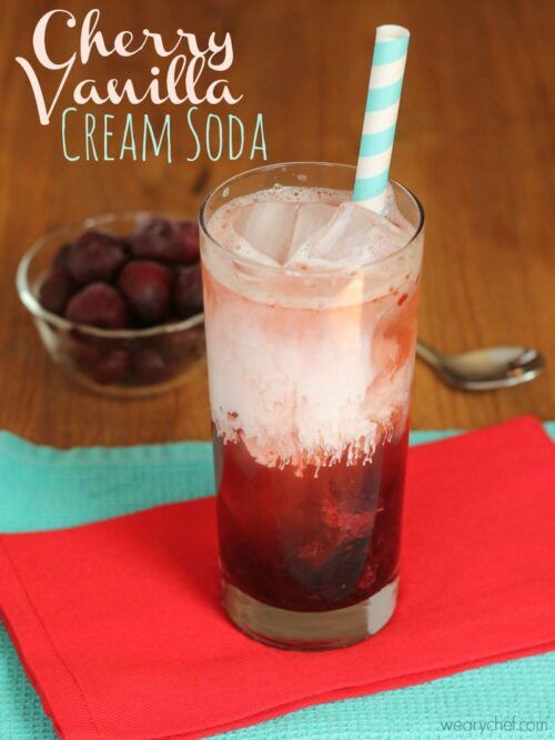 Cherry Vanilla Cream Soda by The Weary Chef