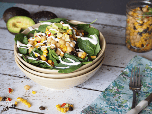 Healthy Chipotle Chickpea Salad | The Grant Life