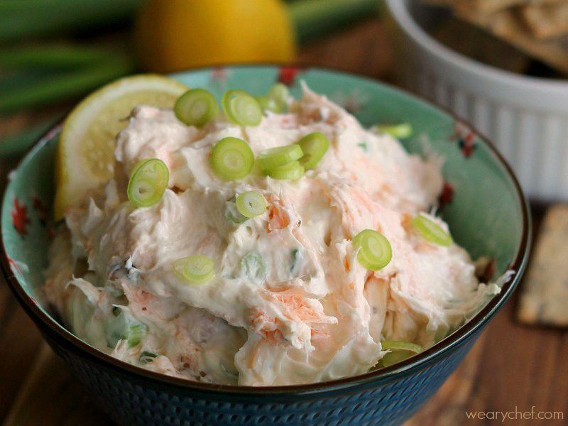 Smoked Salmon Cream Cheese Dip Or Spread The Weary Chef