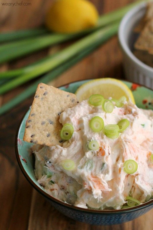 Smoked Salmon Cream Cheese Dip or Spread - This easy dip is just right for crackers, bagels, or toast!