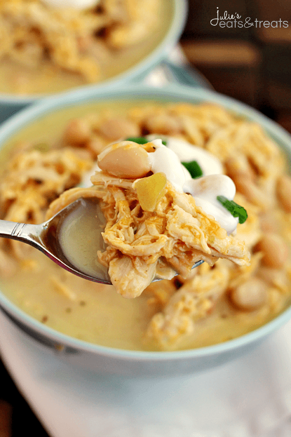 Crockpot White Chicken Chili | Julie's Eats and Treats