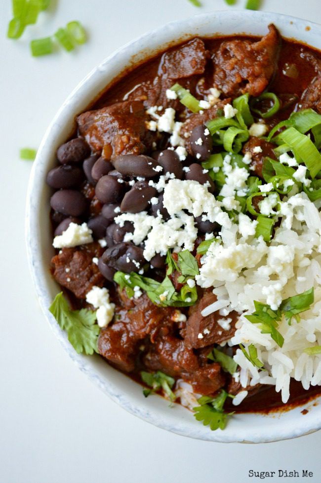 Mole Chile con Carne with Kahlua | Sugar Dish Me