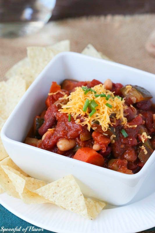 Three-Bean Vegetarian Chili | Spoonful of Flavor