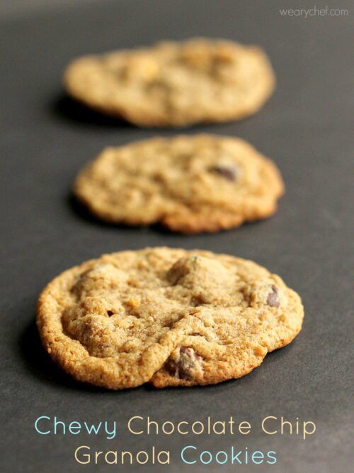 Chewy Chocolate Chip Granola Cookies