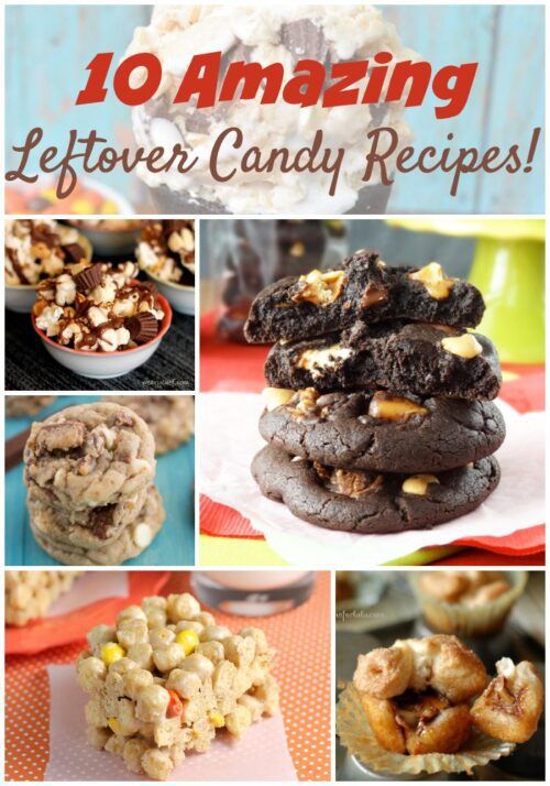 Don't miss these 10 amazing recipes using leftover holiday candy! Find cookies, bars, dip, muffins, and more!