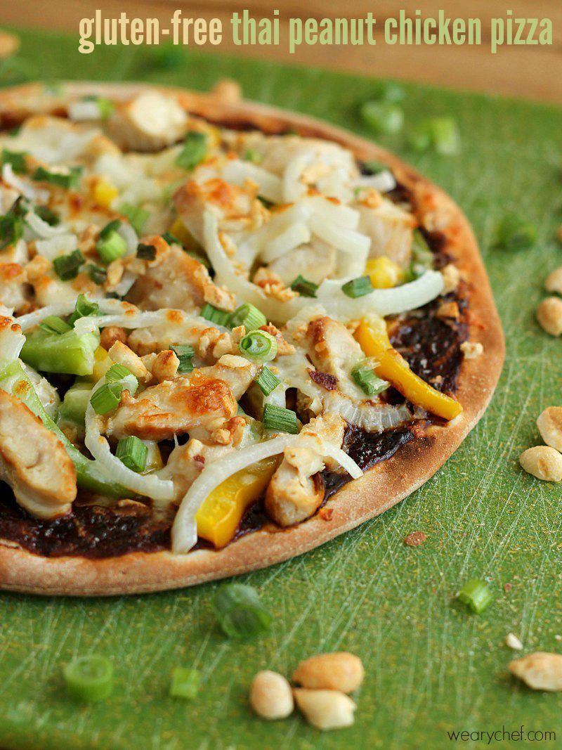 thai chicken pizza