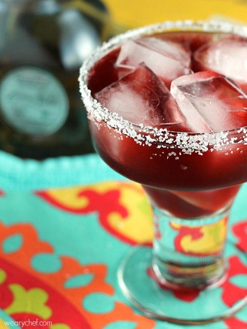 Pomegranate Margarita - This deep red cocktail made with Casa Noble reposado tequila is just right for Day of the Dead.