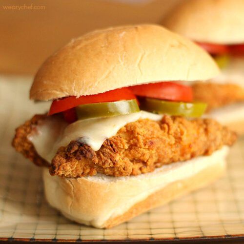 Spicy Chicken Sliders are a super quick dinner for busy nights!