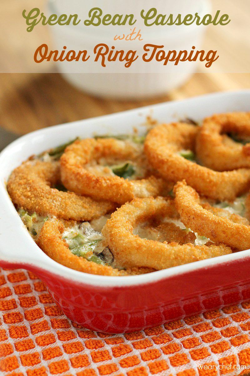 Green Bean Casserole with Onion Rings image