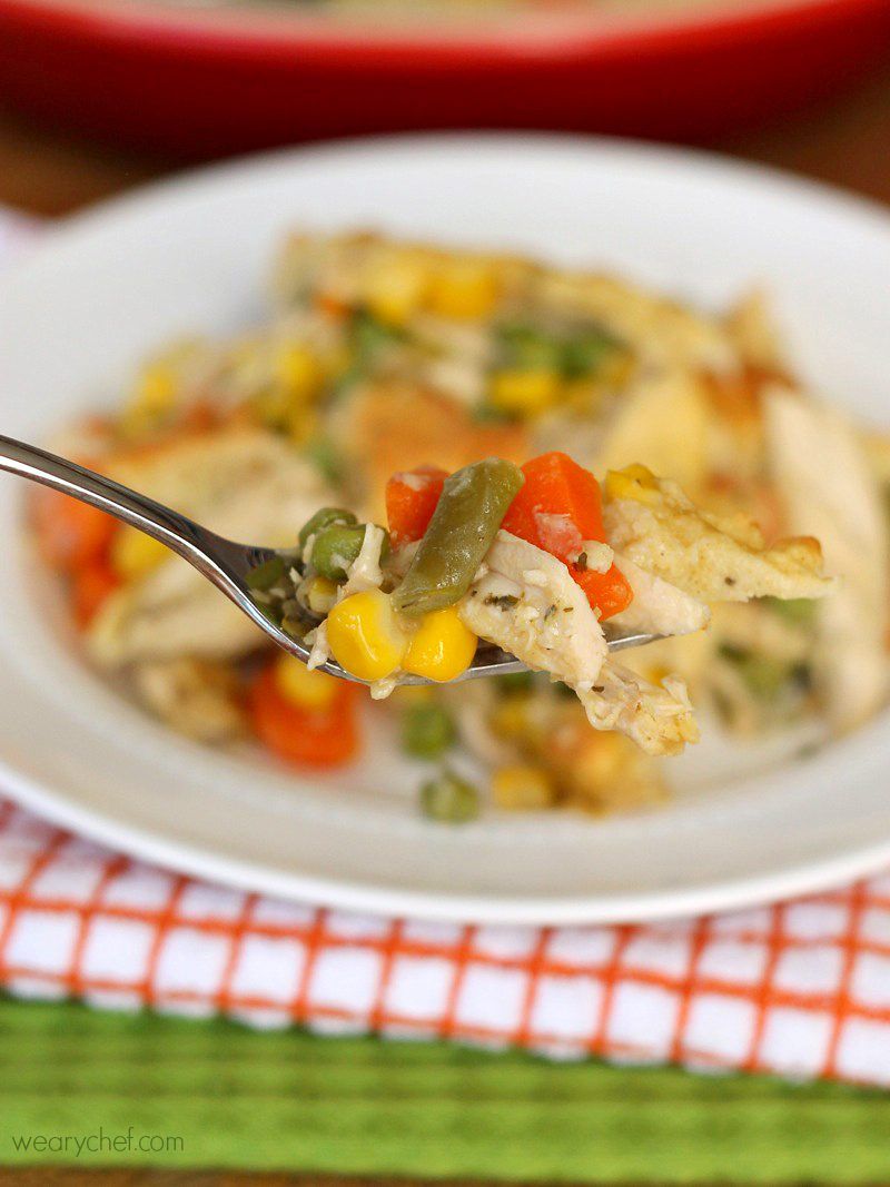 This gorgeous chicken pot pie is ready in only about 30 minutes! Also great with leftover Thanksgiving turkey! #Mealsin30