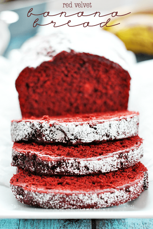 Red Velvet Banana Bread - Something Swanky