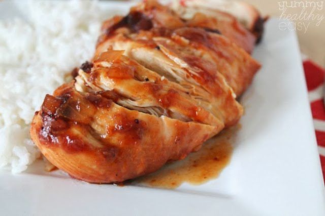 Slow Cooker Cranberry Chicken | Yummy Healthy Easy