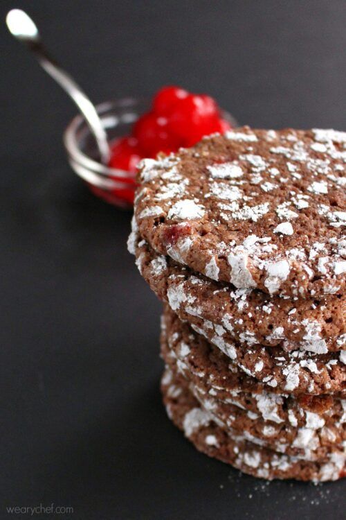 These Cherry Chocolate Crinkle Cookies are as delicious as they are beautiful!