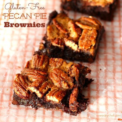 Pecan Pie Brownies by The Weary Chef