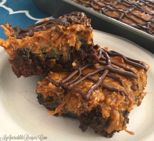 Samoa Brownies by My Incredible Recipes