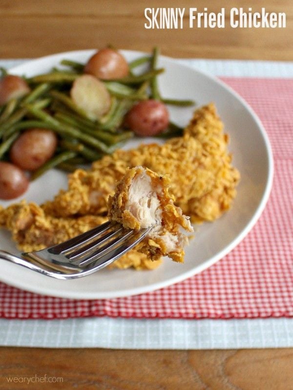 Skinny Fried Chicken - A recipe from David Venable's new comfort food cookbook, Back Around the Table!