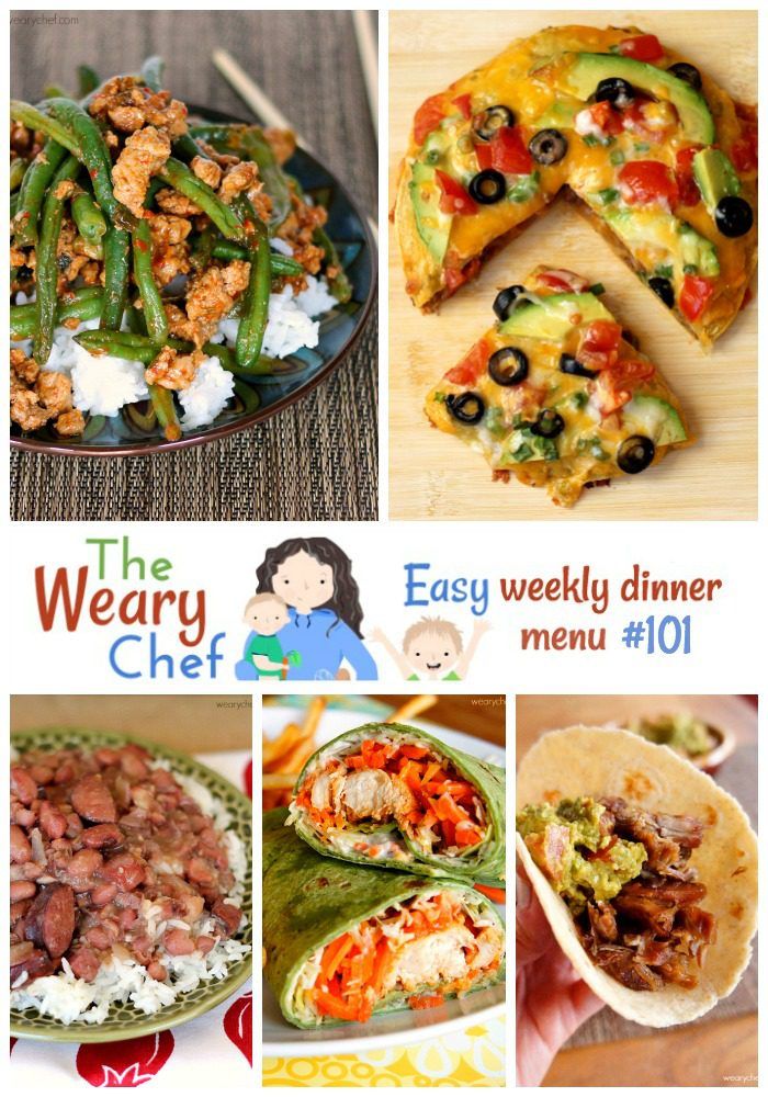 This Easy Weekly Dinner Menu features reader favorite recipes from 2014!